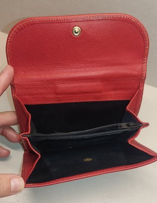 Cartera billetera de piel para mujer