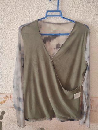 Blusa cruzada Mujer