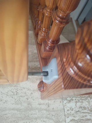 barandilla de protección para niños. de escalera