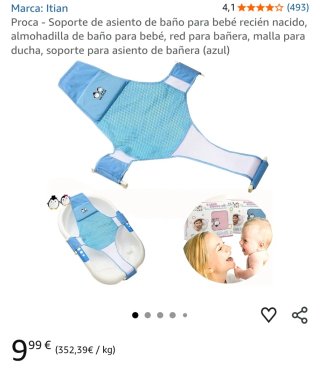 Soporte de asiento de baño para bebé recién nacido