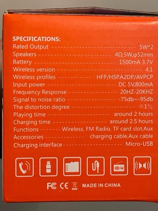 Altavoz bluetooth NUEVO