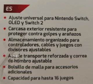Maletin Transporte Nintendo Switch 2