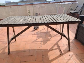 Mesa manera jardin 135x30x30