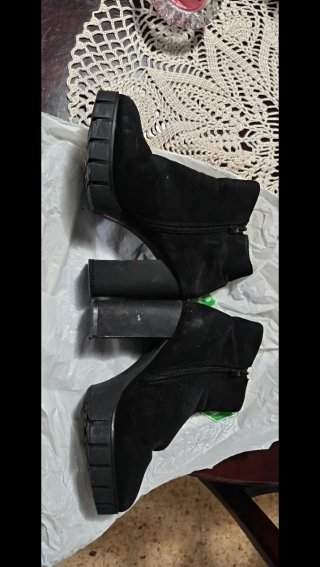 Botines talla 36 casi nuevos terciopelo