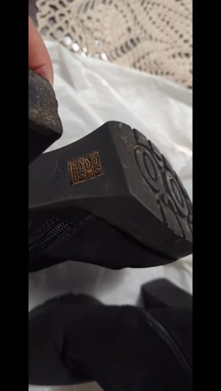 Botines talla 36 casi nuevos terciopelo