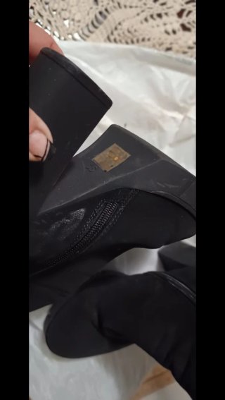 Botines talla 36 casi nuevos terciopelo