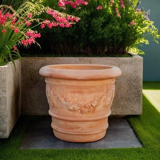 Vaso in terracotta Galestro 100% Made in Italy, in