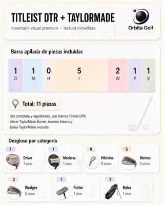 Set Palos de Golf TITLEIST DTR