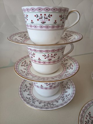 Tazas con plato Royal Crown