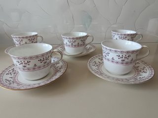 Tazas con plato Royal Crown