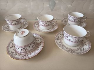 Tazas con plato Royal Crown