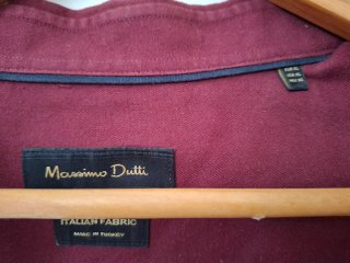 Camisa caballero, granate, como nueva ,XL, Maximo