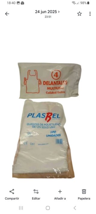 Lote de 12 delantales+Regalo guantes
