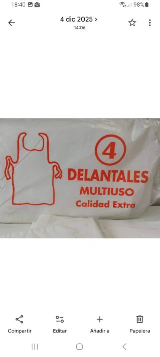 Lote de 12 delantales+Regalo guantes