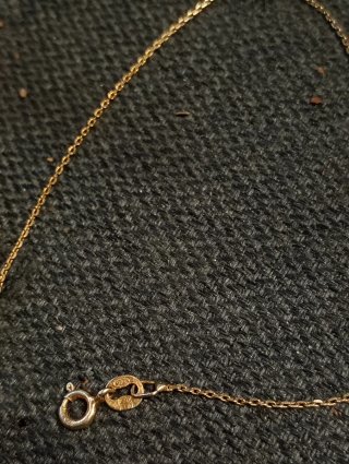 Cadena plata baño oro