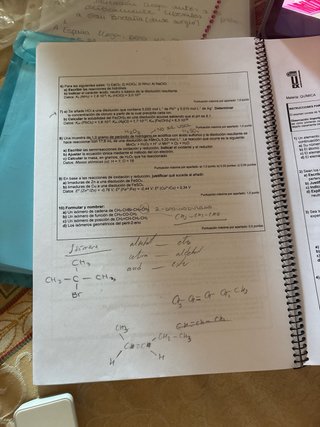 Examenes quimica PAU Extremadura