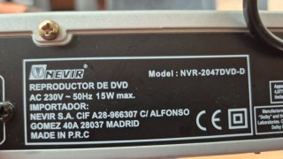 Reproductor DVD NEVIR NVR-2047DVD-D