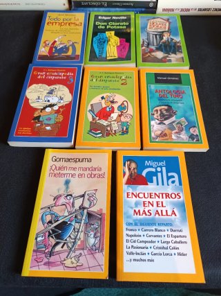 Lote de 8 novelas clásicos del humor año 2003