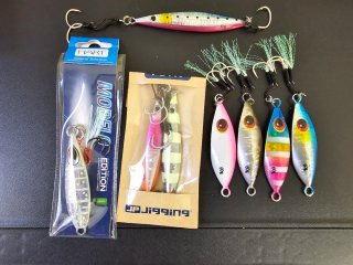 Lote jigs 7 unids 60 gramos + 1 unidad 80 gramos