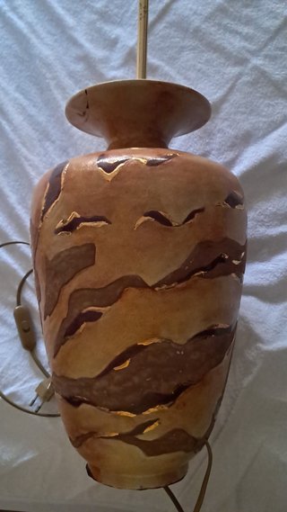 Lampara pintada a mano