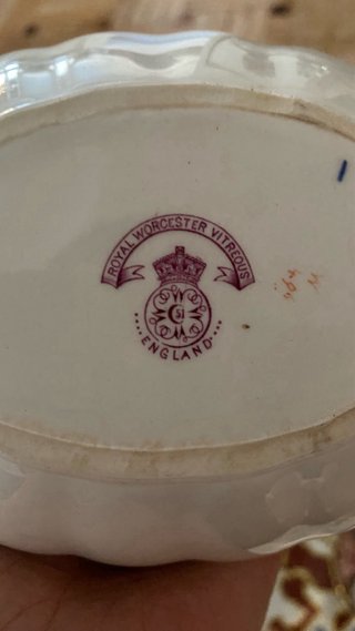 Salsera inglesa antigua Worcester
