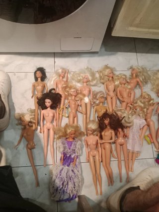 Conjunto di bambole Barbie antiche