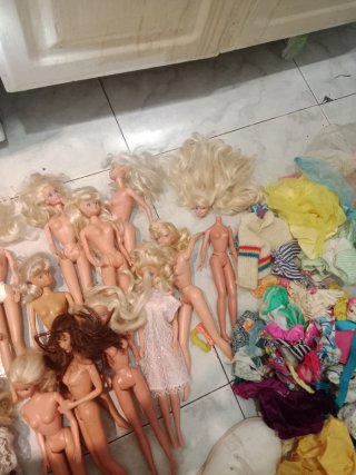 Conjunto di bambole Barbie antiche