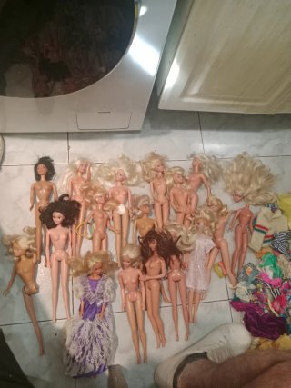 Conjunto di bambole Barbie antiche