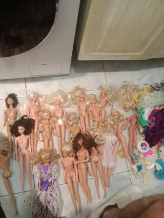 Conjunto di bambole Barbie antiche