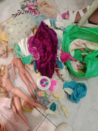 Conjunto di bambole Barbie antiche