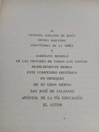 Biografía del fundador de las escuelasPías año1924