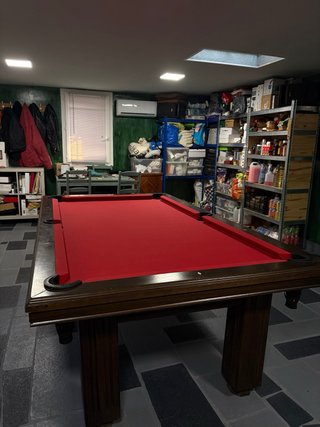 Mesa de billar de pizarra maciza