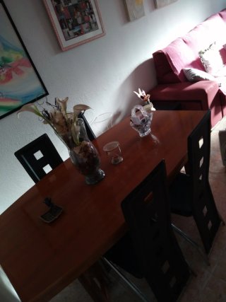Mesa de salón y regalo 4 sillas