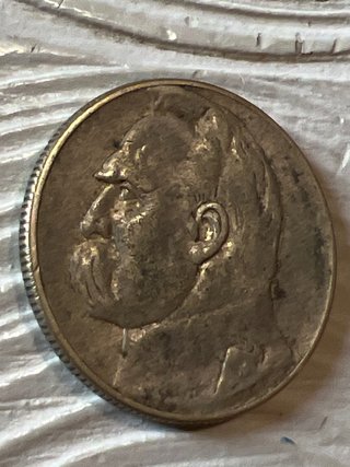 Moneta Argento 5 Zlotych Pilsudski Polonia