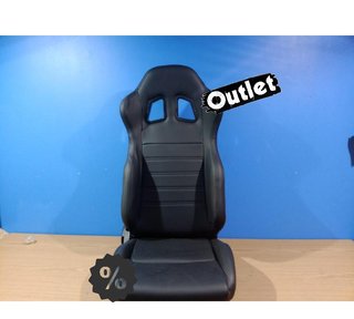 ZA ASIENTO BAQUET UNIVERSAL LOOK SPARCO CUERO NEGRO R014134C