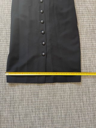 Vestido Pichi Midi Vintage Negro - Talla 40
