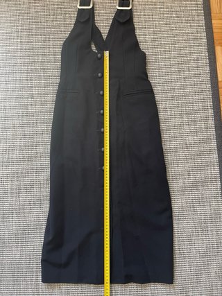 Vestido Pichi Midi Vintage Negro - Talla 40