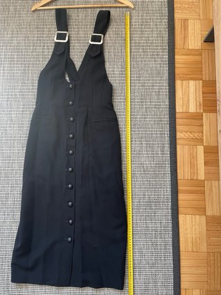 Vestido Pichi Midi Vintage Negro - Talla 40