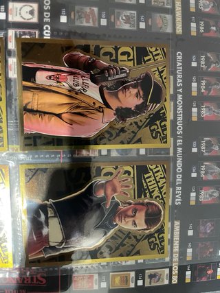 Stranger things panini álbum cartas.