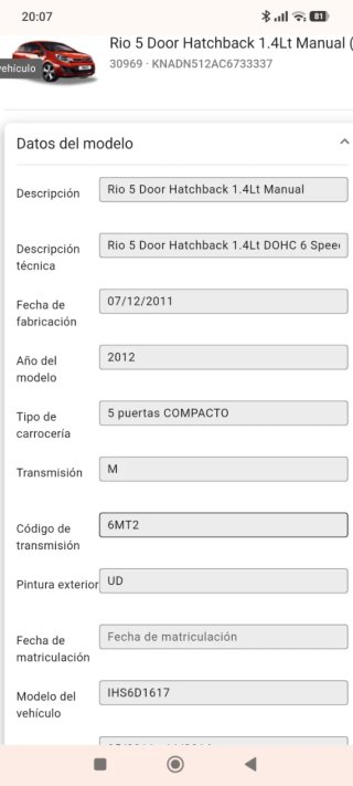 Cuerpo mariposa Kia Rio 351002B150