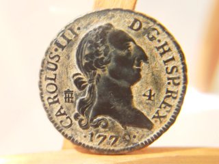 Escasa Moneda 4 Maravedís 1779 Carlos III Segovia