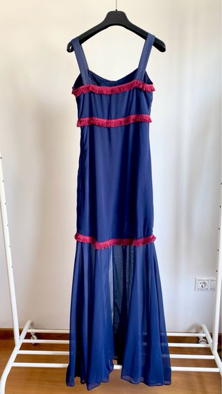 Vestido invitada azul marino