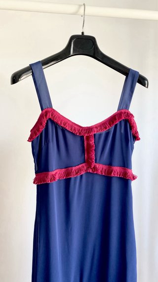 Vestido invitada azul marino