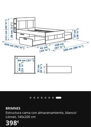 Cama Brimnes con Cabecero