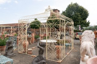 Gazebo in ferro L400XPR400XH365 CM · Tende