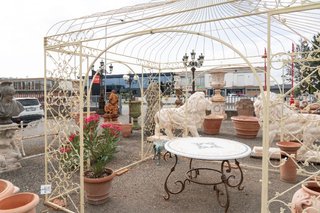 Gazebo in ferro L400XPR400XH365 CM · Tende