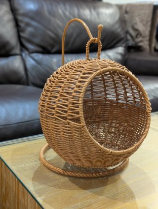 ​MiniSilla Colgante de Mimbre / Frutero Decorativo