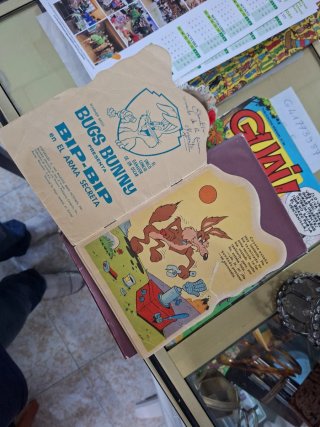 Comic de coyote y correcaminos antiguo