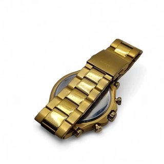 RELOJ GUESS GW0539G2  DORADO ESFERA NEGRA