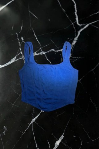 Pack de 3 tops azules de fiesta para mujer